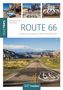 „ROUTE 66: 66 Abenteuer entlang der Mother Road der USA“. Fotos von Straßen, Schildern und einem Auto auf der Route 66., Buch