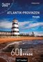 360°, Atlantik-Provinzen, Kanada, 60 Tipps abseits der ausgetretenen Pfade. Ein Leuchtturm am Strand., Buch