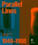„Parallel Lines“, „High Modernism in Croatia“, „1949-1998“. Modernes Design aus blauen und orangefarbenen Linien., Buch