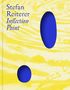 Text: "Stefan Reiterer Inflection Point". Gelber Hintergrund, blaue ovale Formen., Buch