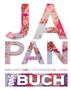 „JAPAN DAS BUCH. HIGHLIGHTS EINES FASZINIERENDEN LANDES“ in großen Buchstaben mit floralen Mustern gefüllt., Buch
