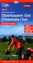 ADFC-Radtourenkarte 27 Oberbayern Ost Chiemsee/Inn 1:150.000, reiß- und wetterfest, E-Bike geeignet, GPS-Tracks Download, mit Bett+Bike Symbolen, mit Kilometer-Angaben, KRT
