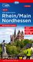 ADFC-Radtourenkarte 16 Rhein/Main Nordhessen 1:150.000, reiß- und wetterfest, E-Bike geeignet, GPS-Tracks Download, mit Kilometer-Angaben, Karten