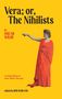 "Vera; or, The Nihilists" von Oscar Wilde, bearbeitet von Rob Marland. Illustration: Frau in rotem Gewand zeigt nach links., Buch