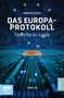 „ANDREAS GEUSS, DAS EUROPA-PROTOKOLL, Tödliche KI-Logik, THRILLER, BAND 1“. Digitales Schaltkreis-Design mit Sternen., Buch