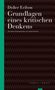 Didier Eribon: Grundlagen eines kritischen Denkens, Buch