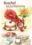 Text: "Buschel das Eichhörnchen", "von Andrea Herold mit Illustrationen von Julia Klein". Illustration eines Eichhörnchens neben einer Torte., Buch