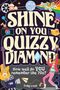 Text: "Shine On You Quizzy Diamond. How well do YOU remember the 70s? Tony Loch." Bunte 70er-Jahre-Symbole und Retro-Design., Buch