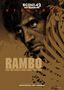 „Scene 42, das Filmarchiv, Stallone, Rambo: Lebe für nichts oder stirb für etwas.“ Dramatisches Porträt eines Mannes., Buch