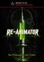 Markus Brüchler: Re-Animator, Die Philosophie des Todes. Ein Mann mit Brille hält eine grüne Spritze über einem Kopf., Buch