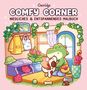 "Comfy Corner: Cute & Comfy Colouring Book." Illustration mit Dinosaurier, Hund, Pflanzen, Jacke und Regenschirm., Buch
