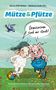 "Mütze & Pfütze: Gemeinsam sind wir stark! Tierische Geschichten mit wertvollen Impulsen." Ein Schaf und ein Schwein umarmen sich., Buch