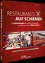 „RESTAURANTS AUF SCHIENEN“, Buch über Deutsche Bundesbahn-Speisewagen in den 1980er-Jahren, Bilder von speisenden Gästen, Koch., Buch