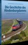 „Die Geschichte des Hindenburgdamms“ von Daniel Michalsky und Manfred Diekenbrock. Zug fährt durch Marschlandschaft., Buch