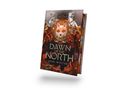"Dawn of the North" von Demi Winters. Herbstblätter, Wolfsschädel, Pferde und Schwerter zieren das Cover., Buch