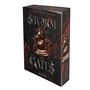 "STORM THE GATES" von Elizabeth Dear, Roman Vajona. Bronze Schachfigur mit dekorativem Hintergrund., Buch