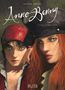 "Anne Bonny", "Die Wölfin der Karibik", Buch 2. Zwei Frauen mit entschlossenem Blick, Piratenhüte, eine mit roten Haaren., Buch