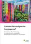 Titel: "Scheitert die sozialgerechte Energiewende?" Illustration: Bunte Hochhäuser und Bäume., Buch