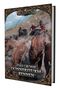 "Das Grosse Donnersturm-Rennen", zeigt ein episches Wagenrennen mit Pferden, Karren und Fahrern in rasanter Bewegung., Buch