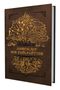 "Jahreslauf der Zwölfgötter" in goldener Schrift, mit stilisiertem, detailliertem Baum-Design auf dunklem Einband., Buch