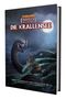 „Warhammer Fantasy Rollenspiel: Die Krallensee“, darunter ein Seeungeheuer, das ein Schiff umschlingt, bei Nacht., Buch