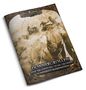 „Das Schwarze Auge“, „DONNERGROLLEN: Eine Ergänzung zum großen Donnersturmrennen“. Sepia-Abbildung von Reitern und Pferden., Buch