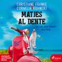 „MATJES AL DENTE“, blaue Himmel, rote Vespa, Möwe mit Sonnenbrille, Meer im Hintergrund, Logo unten rechts., MP3-CD
