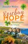 "Rosebay Hope: Herzklopfen in Irland" von Jennifer Wellen, Klappentext über einem Cottage nahe Küste und Natur., Buch