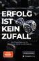 "ERFOLG IST KEIN ZUFALL", zwei Würfel schweben. Text von Maurice Bork und Christian Gaschler., Buch