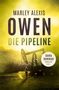 "Wer zählt die Gräber unter dem Eis?" Text vor gelbem Hintergrund. Ölpumpe und Berge im Nebel., Buch
