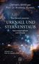 Clemens Bittlinger, Prof. Dr. Andreas Burkert. Titel: Urknall und Sternenstaub. Hintergrund: farbenfrohes Universum.