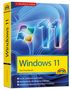 "Windows 11: Das Praxisbuch, für PC, Notebook und Tablet. 3., aktualisierte Auflage. Blaues Hintergrunddesign.", Buch
