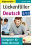 Jochen Vatter: Lückenfüller Deutsch / Klasse 9/10, Buch