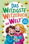 „Das witzigste Witzebuch der Welt“, „Ab 8 Jahren“. Illustration von lachenden Kindern mit Emojis., Buch
