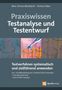 Buchtitel: "Praxiswissen Testanalyse und Testentwurf". Darstellung von Reagenzgläsern und Pipette, Logo von dpunkt.verlag., Buch