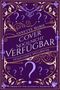 Text: "Annette Marie, Cover noch nicht verfügbar, Guild Codex: Spellbound, Übersetzt von Jeannette Bauroth." Illustration mit Ornamenten und Fragezeichen auf violettem Hintergrund., Buch