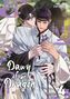 „Dawn of the Dragon“, „paper toons“, „Ma Jeung Li“. Zwei Personen in traditioneller asiatischer Kleidung mit Blumen.