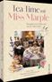 „Tea Time mit Miss Marple. Rezepte und Traditionen aus St. Mary Mead.“ Ein gemütlicher, gedeckter Teetisch im Zimmer., Buch
