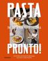 "Pasta Pronto! The Pasta Man Mateo Zielonka. 55 schnelle und einfache Nudelrezepte." Drei Pasta-Bilder und ein Koch., Buch