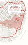 Jack London: Das Erdbeben in San Francisco, Geschichten aus der Bay Area. Stadtkarte von San Francisco mit roter Markierung., Buch