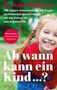Buchtitel: "Ab wann kann ein Kind...?" Fröhliches Mädchen in rotem Shirt vor unscharfem, grünem Hintergrund., Buch