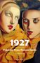 "1927 Unerhörte Frauen: Fräulein, Frau, Femme fatale. Erzählungen. SEPTIME." Zwei Frauen mit gelben Tüchern, expressionistische Malerei.