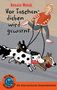 Renate Welsh, Vor Taschendieben wird gewarnt. Illustration eines Kindes, das drei Hunde an der Leine hat., Buch
