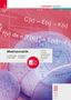 Titel: Mathematik. Text: Erklärungen, Aufgaben, Lösungen, Formeln. Rote Kreise und mathematische Formeln auf globen., Buch