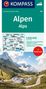 KOMPASS Autokarte KOMPASS Autokarte und Panoramakarte Alpen 1:500.000, Karten, Karten