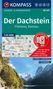 "Der Dachstein" Wanderkarte für Filzmoos, Ramsau, mit gratis digitaler Karte. Foto von Bergen und See.