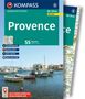 "Provence – 55 Touren, Astrid Sturm. Tourenkarte, Highlights, GPS-Daten, Navi. Hafen mit Booten vor Gebäuden.", Buch