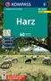 "Harz: 60 Touren. WANDERFÜHRER, KOMMPASS 5240 mit APP. Schafe auf einer grünen Wiese unter einem Baum.", Buch