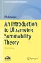 Titel: An Introduction to Ultrametric Summability Theory, Third Edition. Autor: P. N. Natarajan. Oben links und unten rechts zwei Logos., Buch