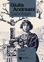 "Giulia Andreani, Sabotage, Hamburger Bahnhof. Frau mit Blumenschmuck, schwarz-weiß. Logo der Nationalgalerie Berlin."